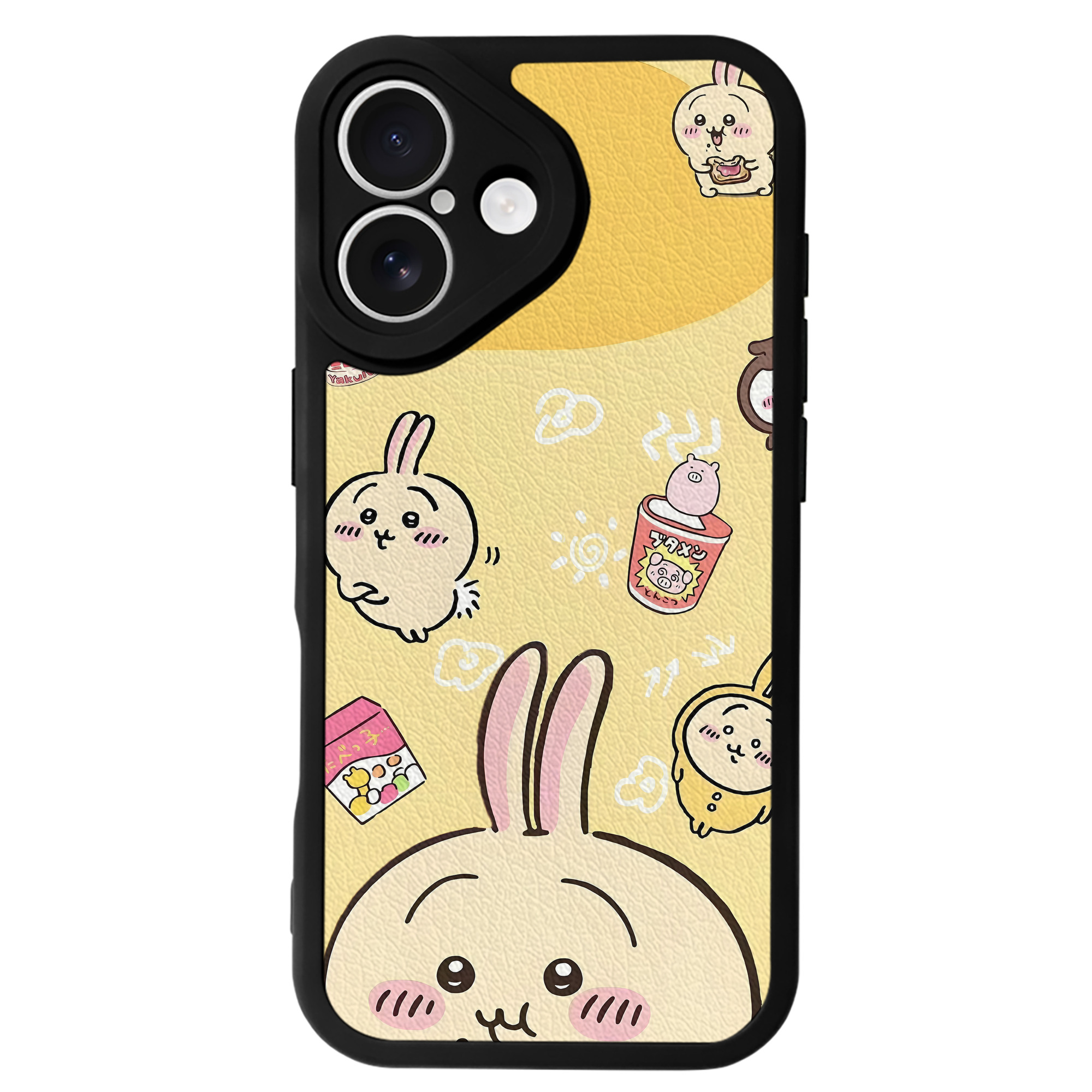 （画像用） ちいかわ Chii-kawa 【iPhone 16シリーズ対応】シリコンスマホケース（レザー調） 材質：シリコン